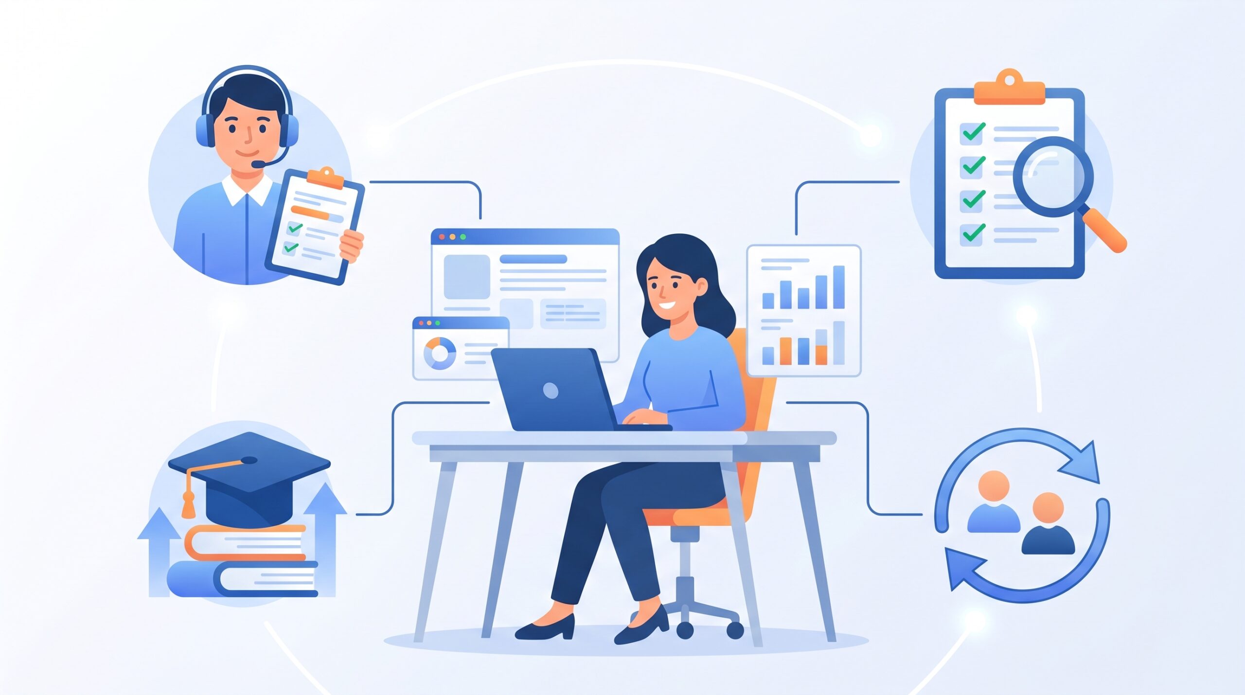 How a managed virtual assistant agency works — VA plus management, QA, training, and replacement