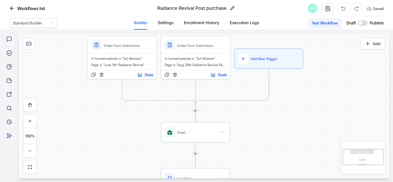 Event Reminder workflow