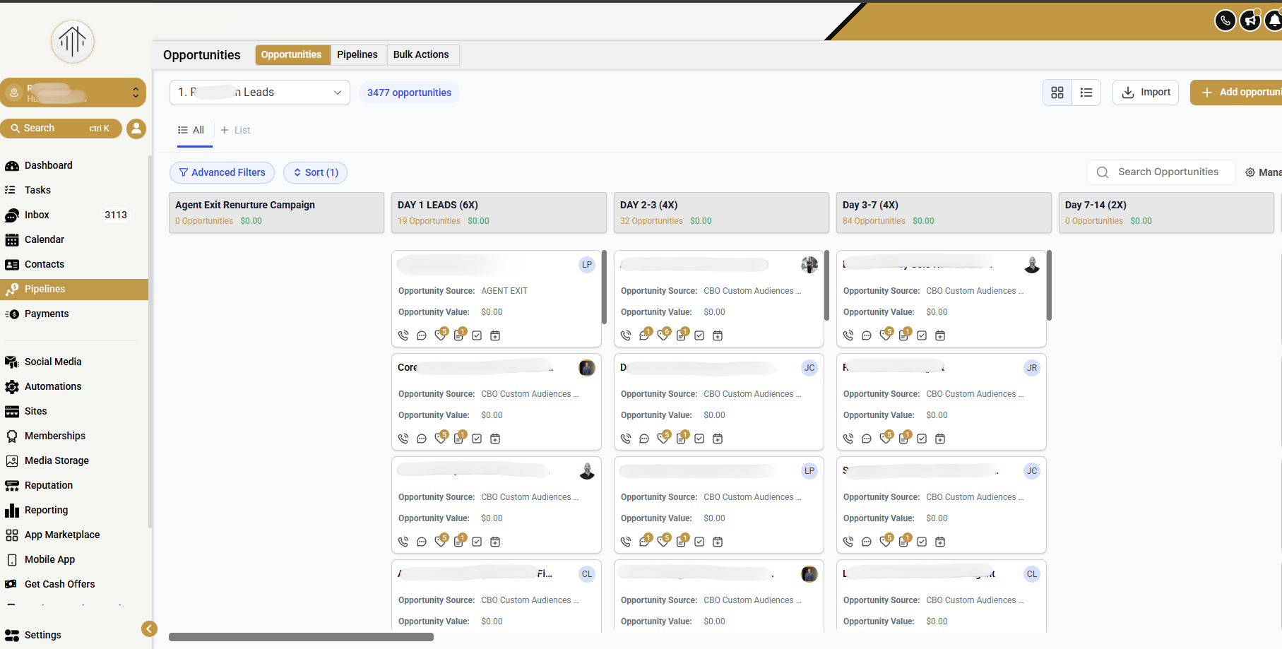 Real Estate Lead Pipeline Optimization Staging workflow